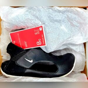 Nike Sunray Protect 3 Sandals Black/White Sz 8c (TD) NIB